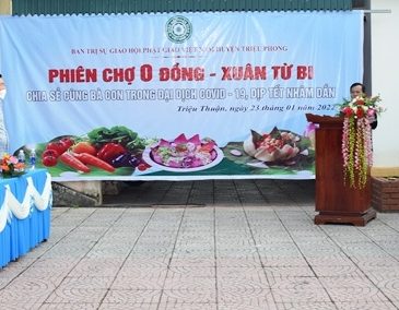 Quảng Trị: Ban Trị sự Phật giáo huyện Triệu Phong tổ chức phiên chợ “0” đồng lần thứ 2