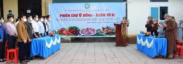 Quảng Trị: Ban Trị sự Phật giáo huyện Triệu Phong tổ chức phiên chợ “0” đồng lần thứ 2